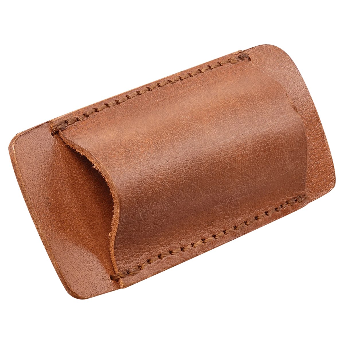 Bison River 4 1/2" Double Sided Leather Belt Sheath - Angle view
