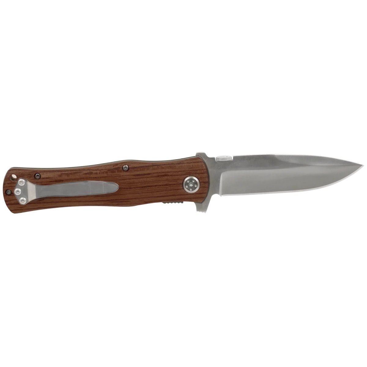 4 1/2" Wood Handle Knife - Open view