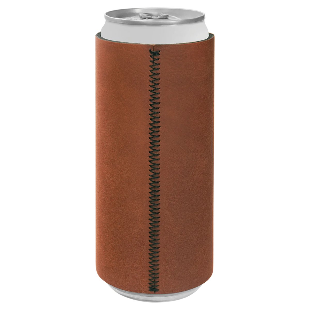 Rawhide Engraved Faux Leather Slim Beverage Holder - Back view