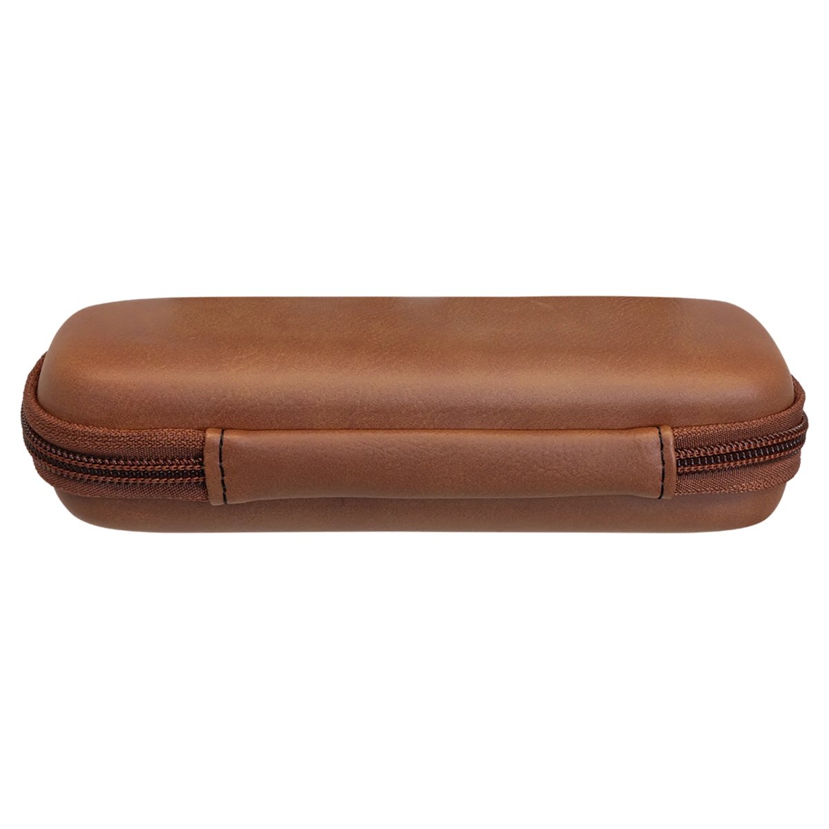 7" x 2 1/2" x 1 3/4" Rawhide Leatherette Smoke Case - Back view