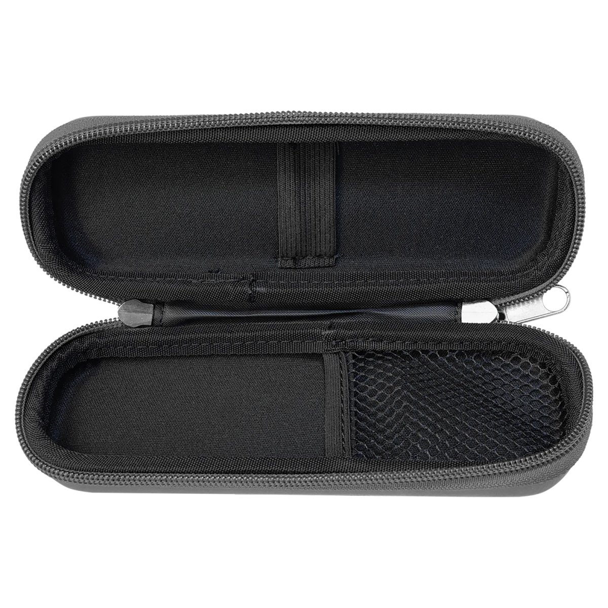 7" x 2 1/2" x 1 3/4" Gray Smoke Case - Open view