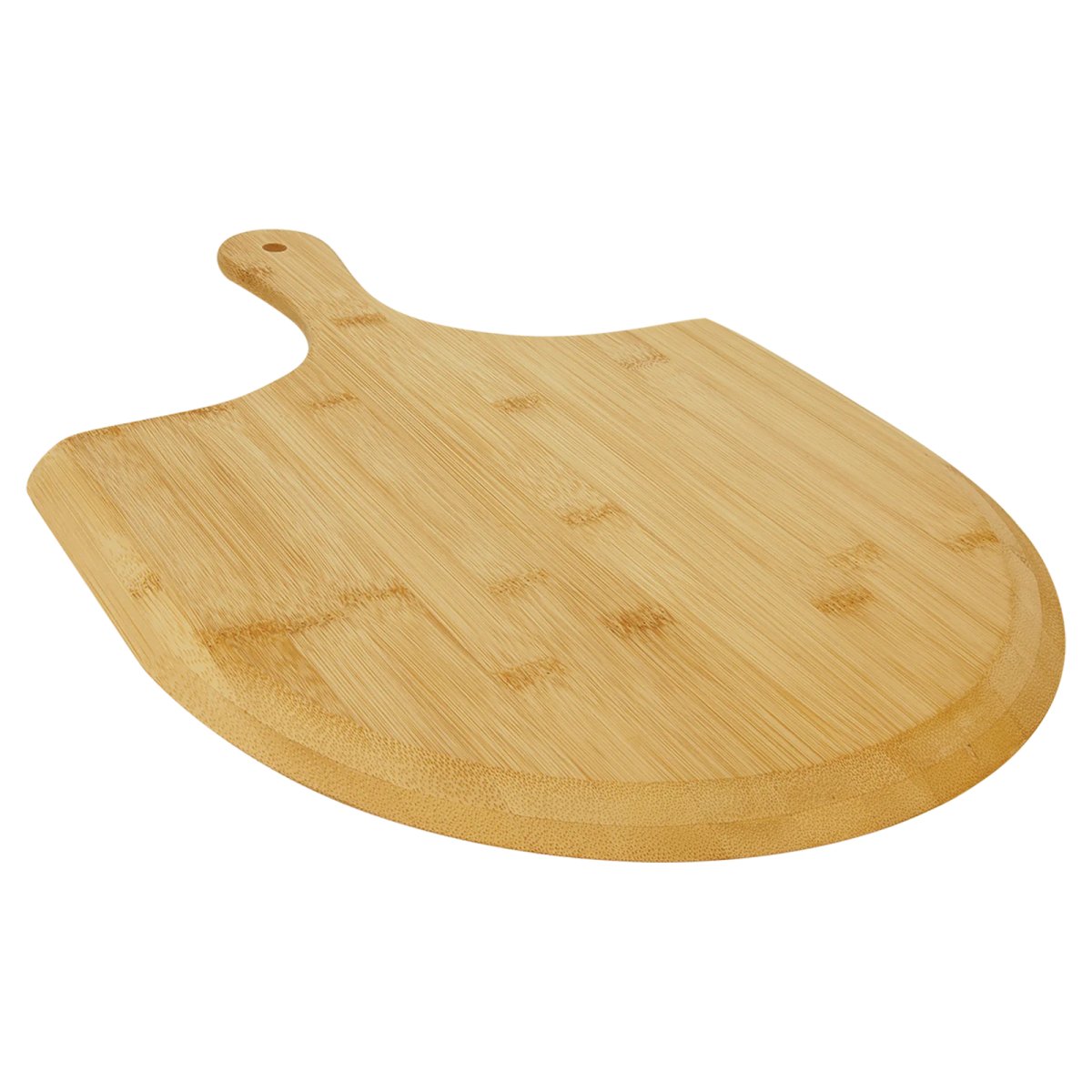 15 1/2" x 11" Bamboo Pizza Board - Angle view