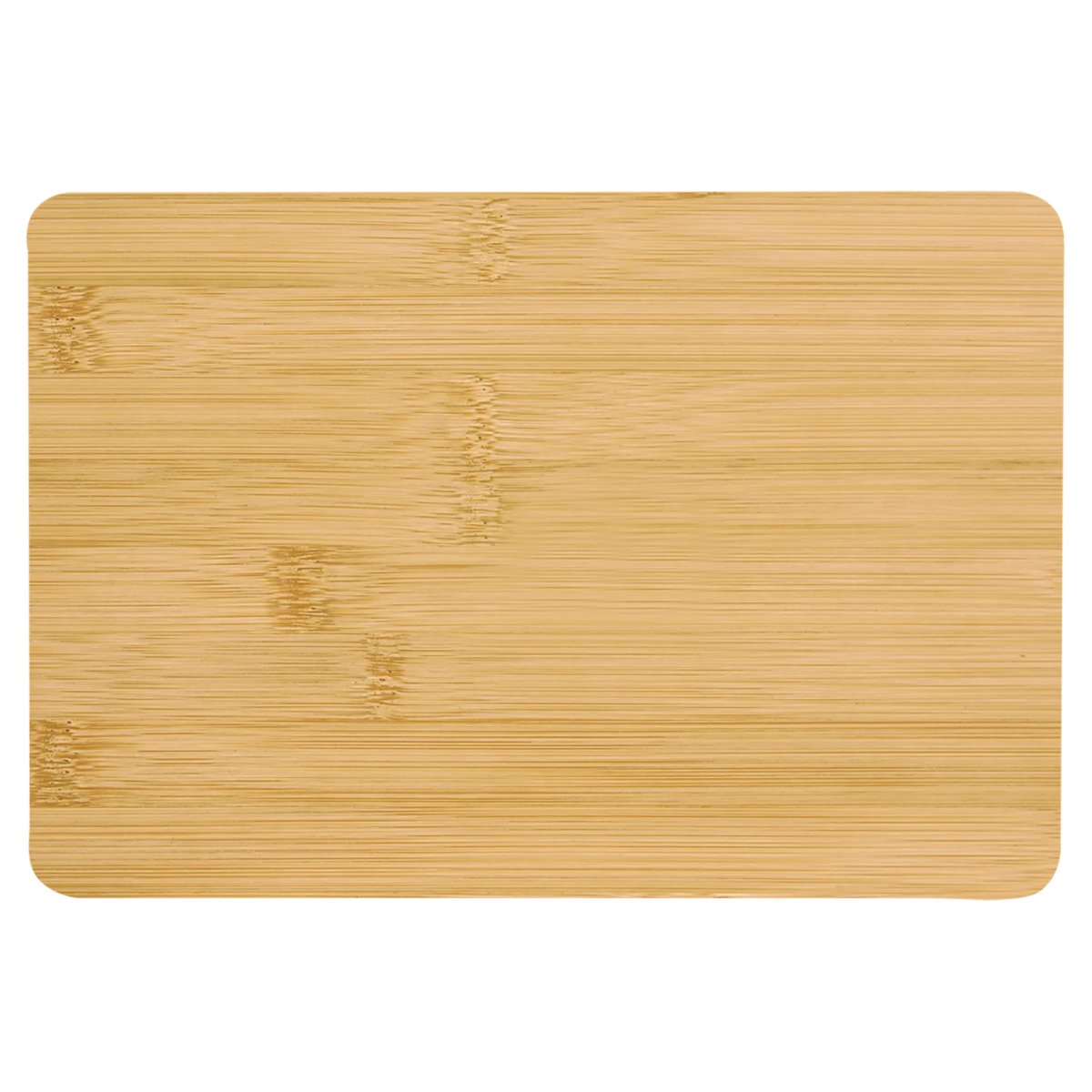 9" x 6" Bamboo Cutting Board with Drip Ring - Back view