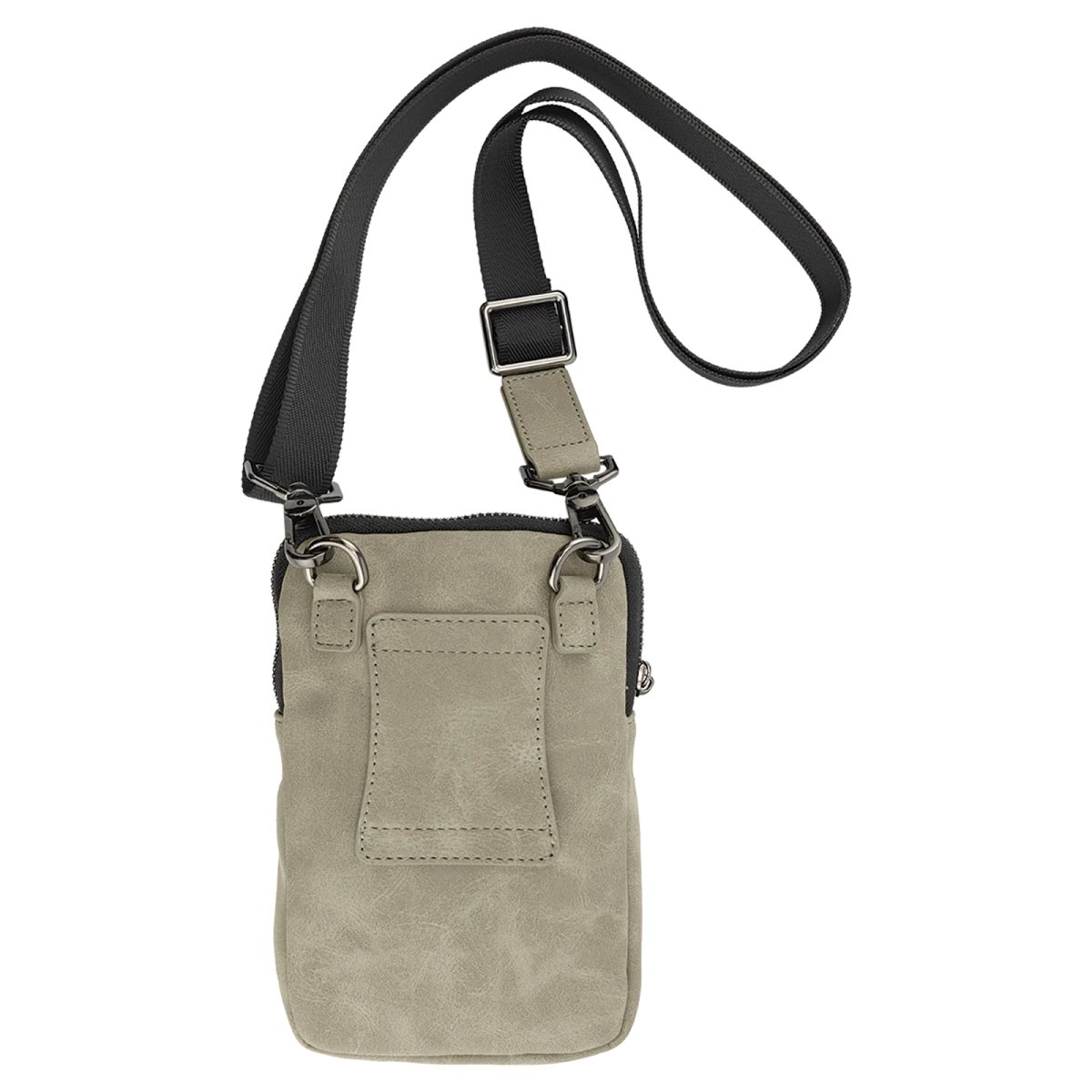 Urban Bag - Engraved Faux Leather, Creekside Collection, Light Green - Back view