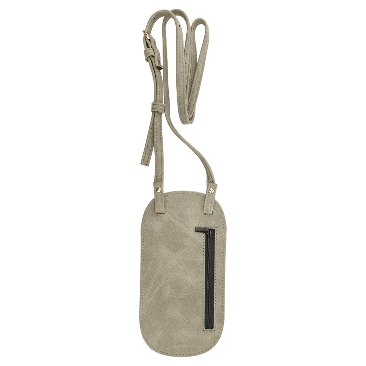 Essential Bag - Engraved Faux Leather, Creekside Collection, Light Green - Back view