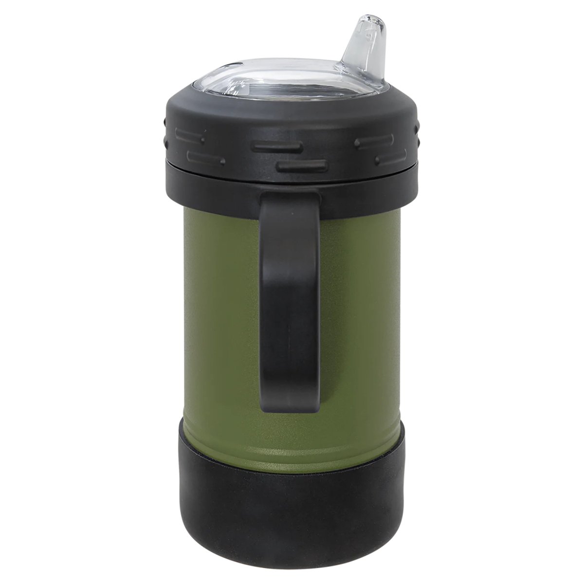 Polar Camel 10 oz. Olive Green Sippy Cup - Side view