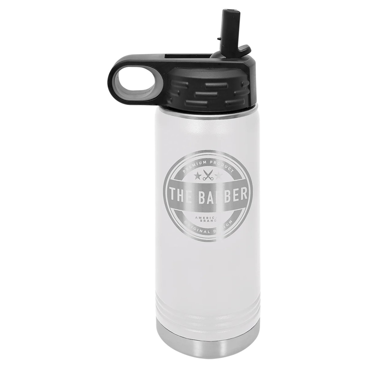 Polar Camel 20 oz. White Water Bottle - Open view