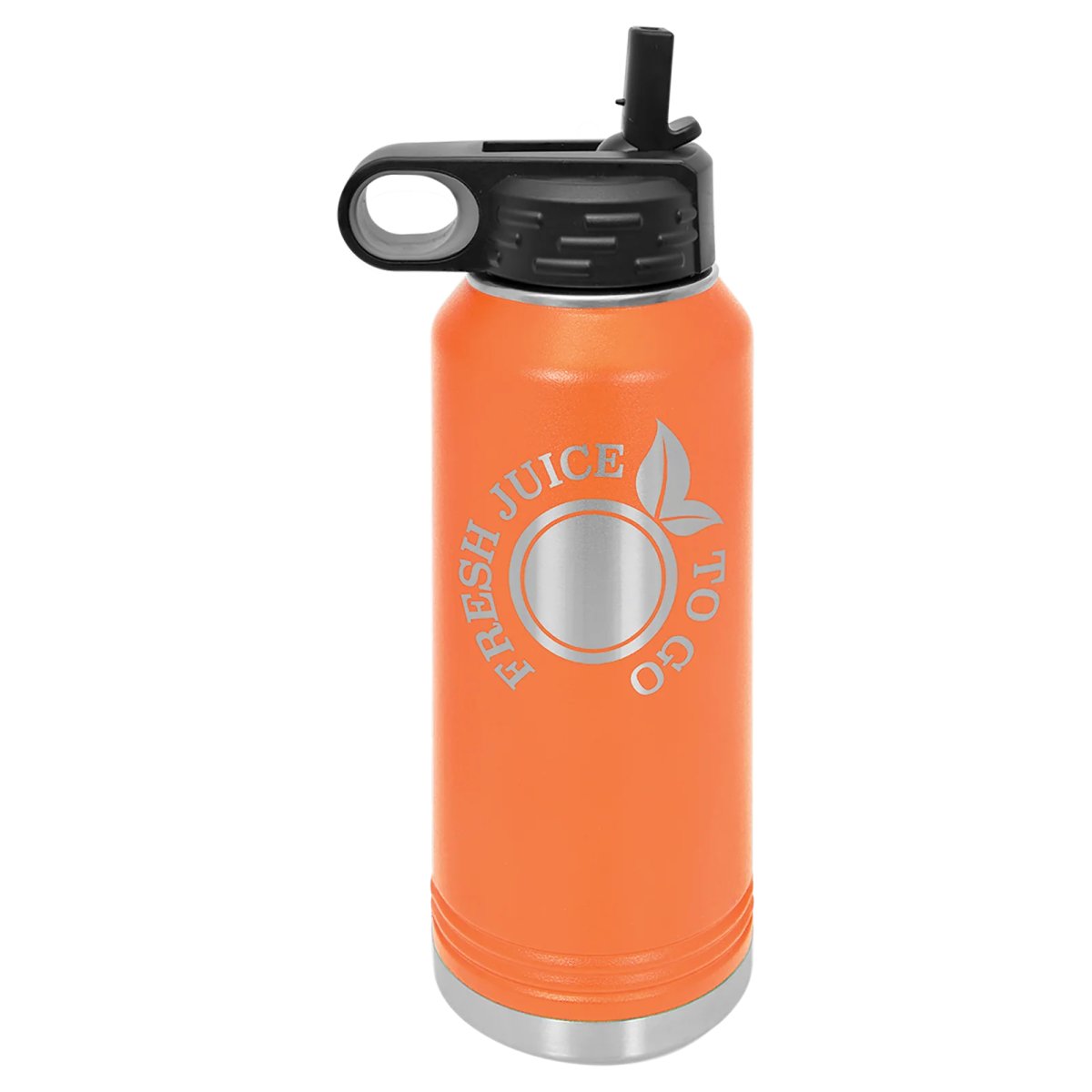 Polar Camel 32 oz. Orange Water Bottle - Open view