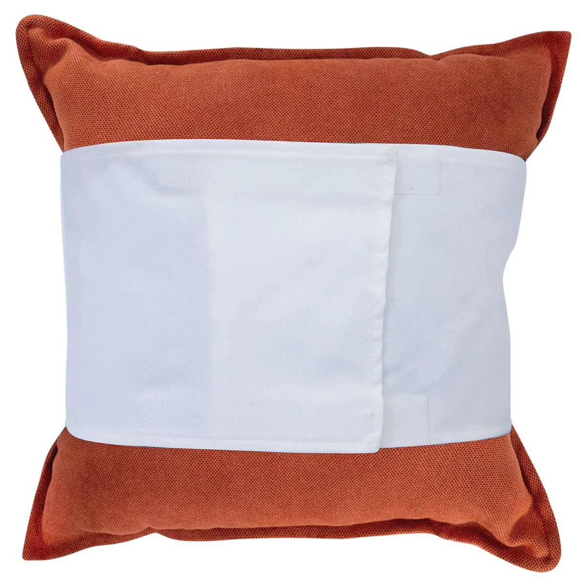 40" x 8" Custom Printed White Canvas Pillow Wrap - Back view