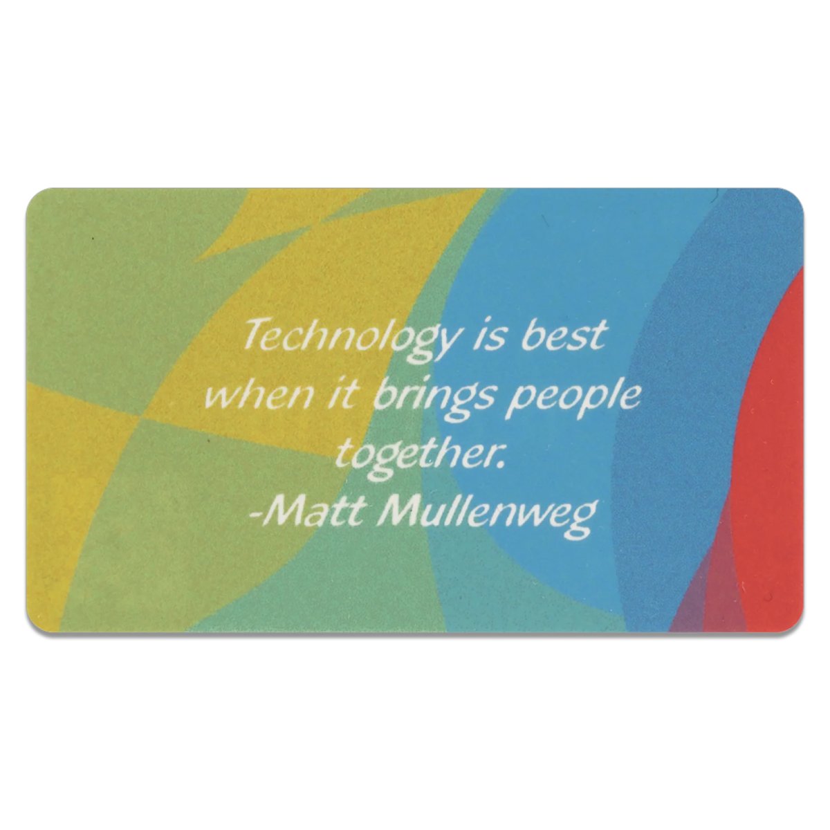 3 1/2 x 2" Custom Printed 2 Sided Business Card - Back view