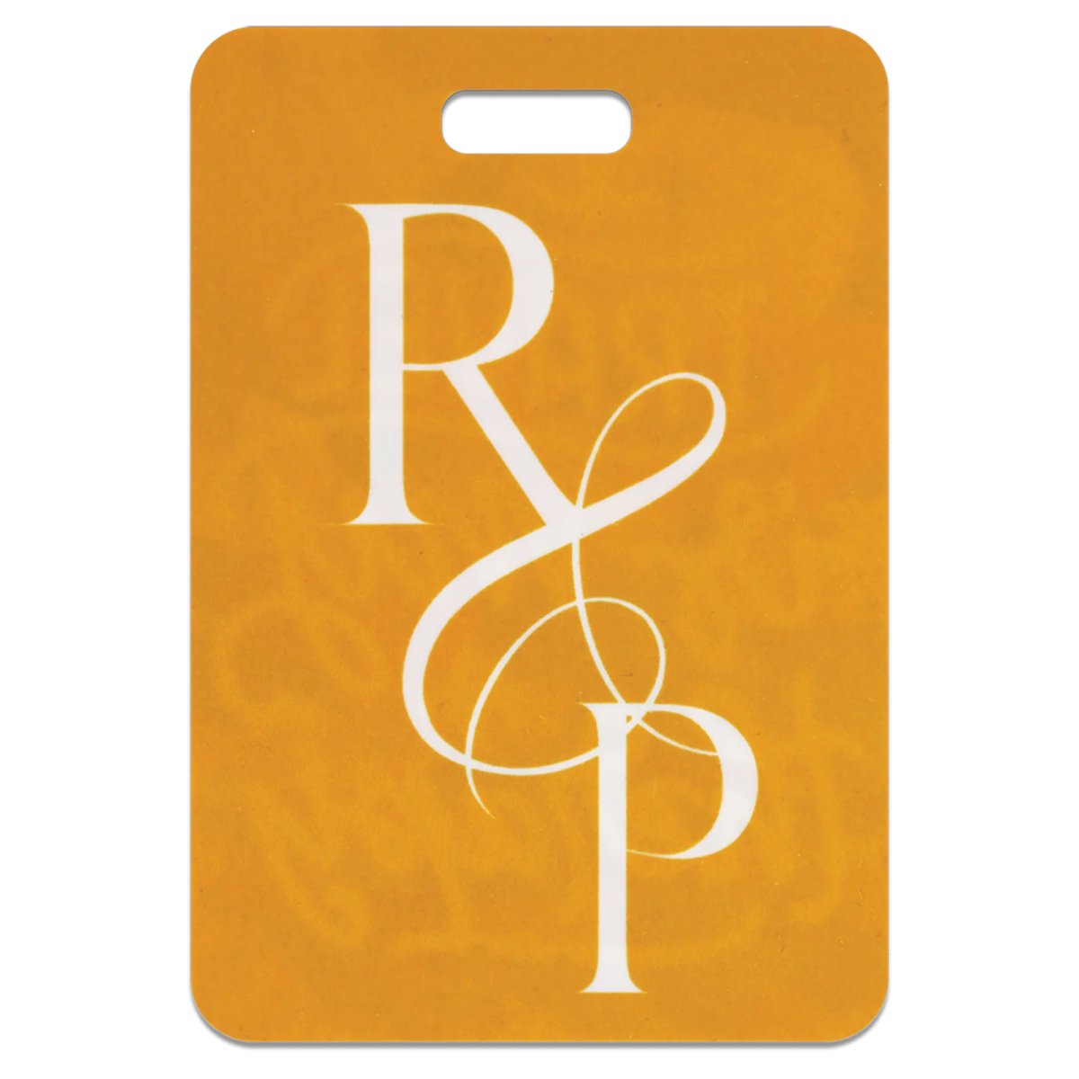 2 3/4" x 4" Custom Printed Luggage Tag - Back view