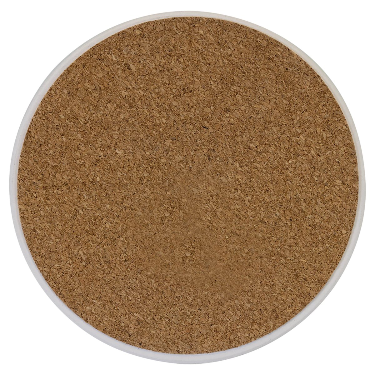4 1/4" Custom Printed Round Sandstone Coaster - Back 2 view