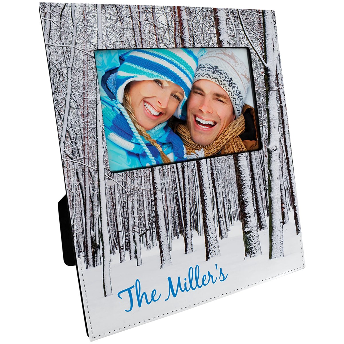 4" x 6" Subli-Tru Photo Frame with Large Personalization Area - Angle view