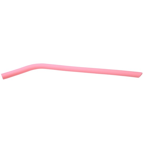 10" Pink Large Silicone Straw - Pink
