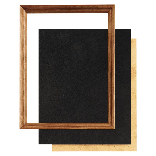 10" x 13" American Walnut Shadow Box Frame with Black Velour Backing - Walnut/Black
