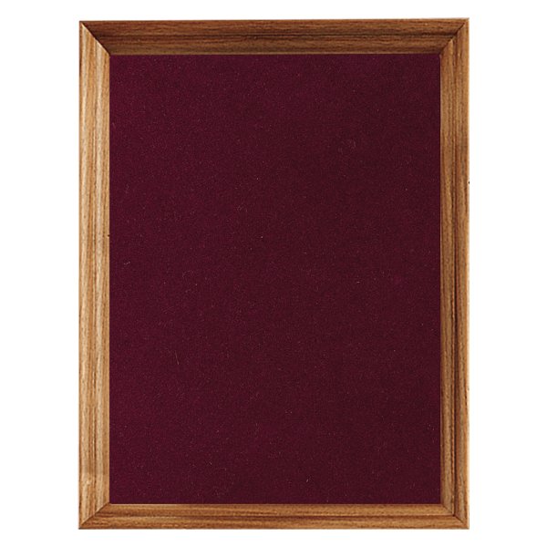 10" x 13" American Walnut Shadow Box with Maroon Velour Backing (Assembled) - Walnut/Maroon