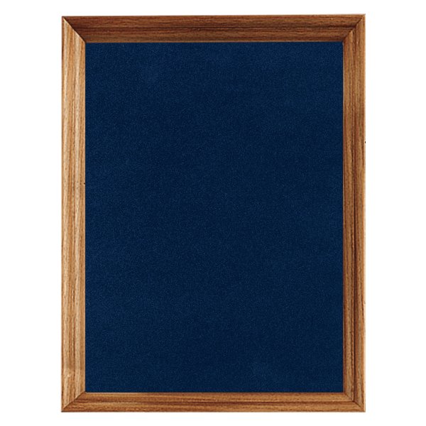 12" x 15" American Walnut Shadow Box with Blue Velour Backing (Assembled) - Walnut/Blue