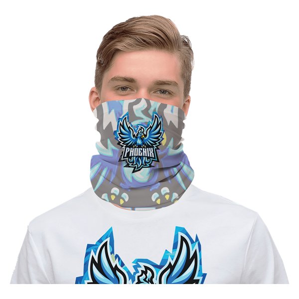 17 1/2" x 9 1/4" White Custom Printed Gaiter - White