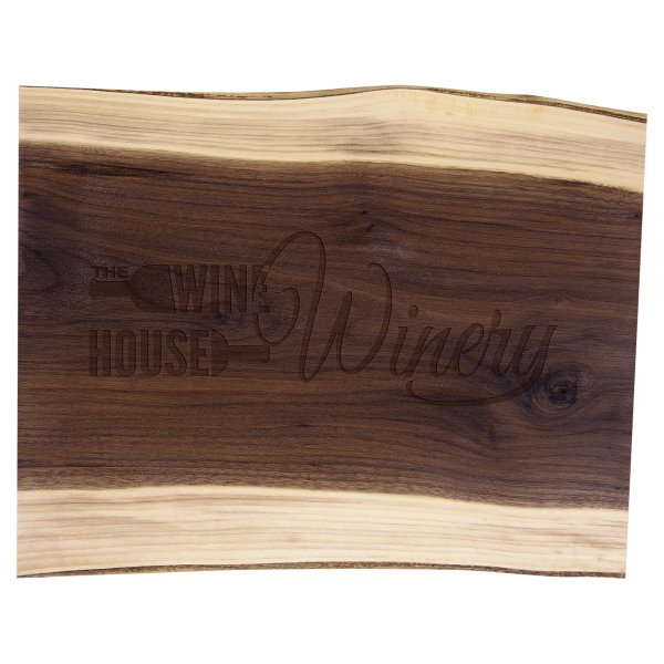 15" x 11 1/2" Black Walnut Cutting and Charcuterie Board - variegated