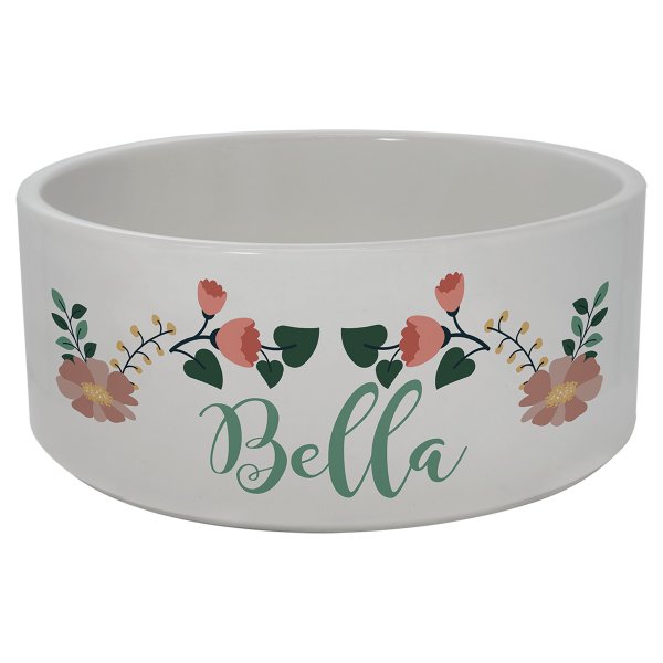 2.95" x 7.0" Custom Printed Ceramic Pet Bowl - Default