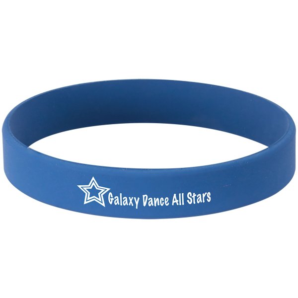 3 3/4" Blue/White Custom Engraved Bracelet - Blue/White