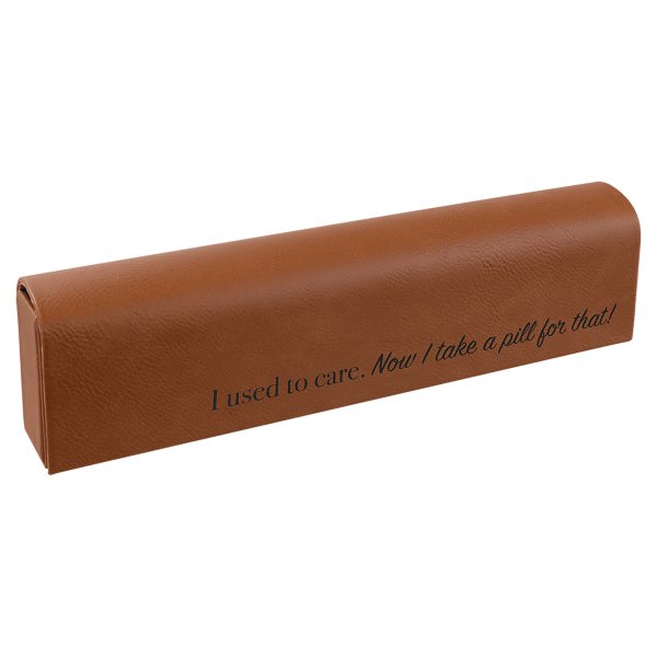 9 3/4" x 2 1/2" Rawhide Engraved Faux Leather Pill Box - Rawhide
