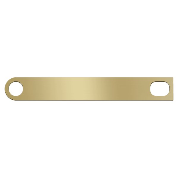 13/16" x 6" Brushed Brass Gavel Band - Brushed Brass