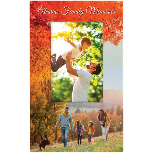 4" x 6" Custom Printed Ceramic Photo Frame - White