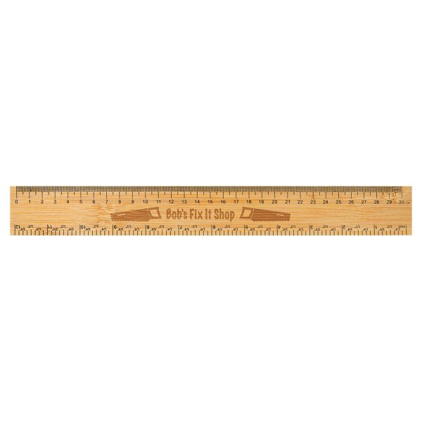 12" Bamboo Ruler - Bamboo