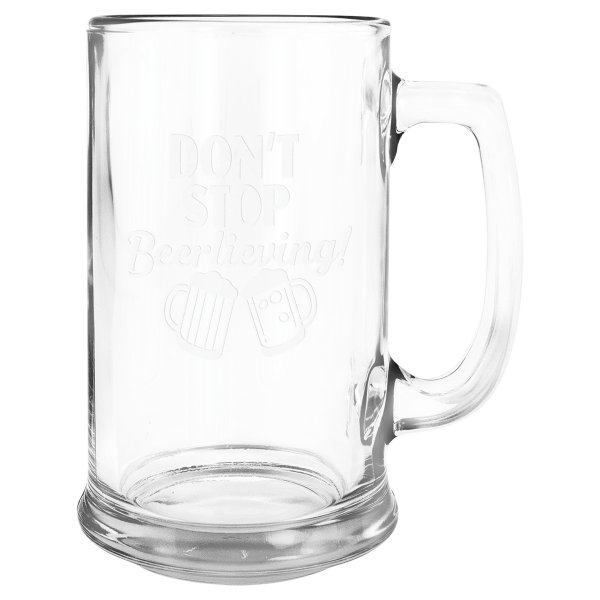 Libbey 15 oz. Beer Mug with Handle - Clear