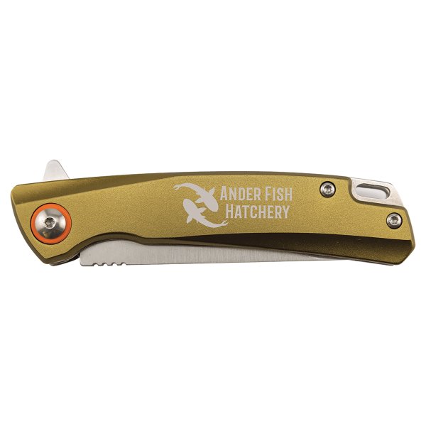 Bison River 4" Flat Dark Earth Everyday Carry Knife with Ball Bearing Open Mechanism - Dark Flat Earth