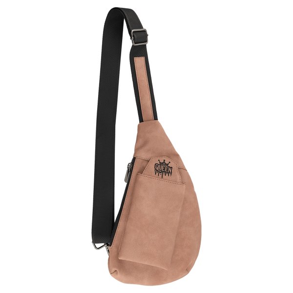 Crescent Bag - Engraved Faux Leather, Creekside Collection, Blush - Blush