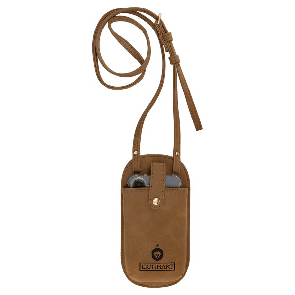 Essential Bag - Engraved Faux Leather, Creekside Collection, Medium Brown - Medium Brown