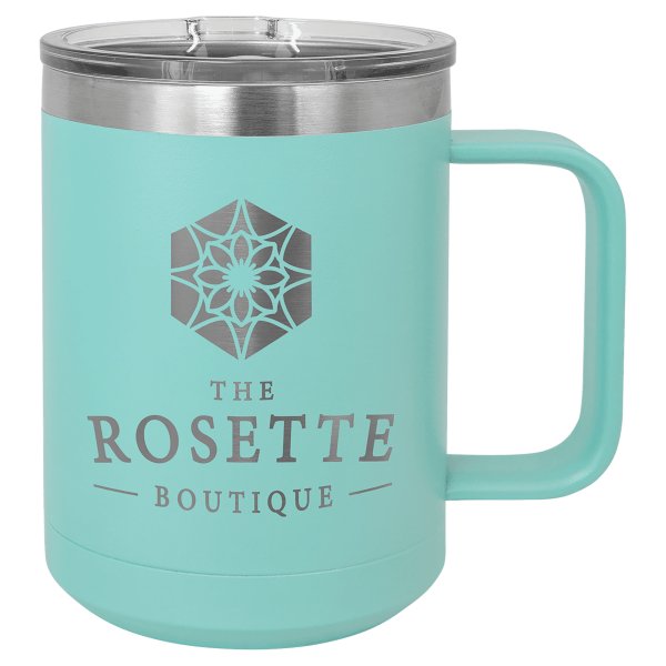 Polar Camel 15 oz. Teal Vacuum Insulated Mug with Slider Lid - Teal