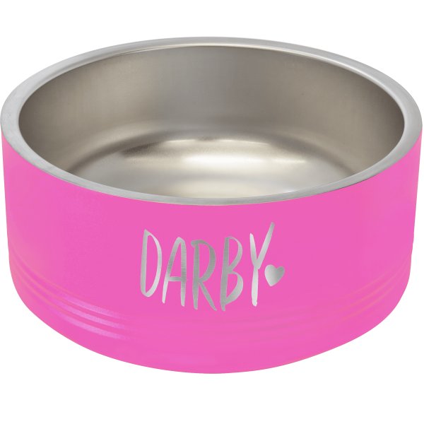 Polar Camel 32 oz. Medium Pink Pet Bowl - Pink