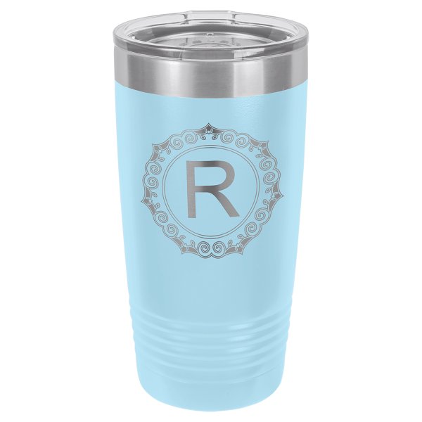 Polar Camel 20 oz. Light Blue Ringneck Tumbler with Standard Lid - Light Blue