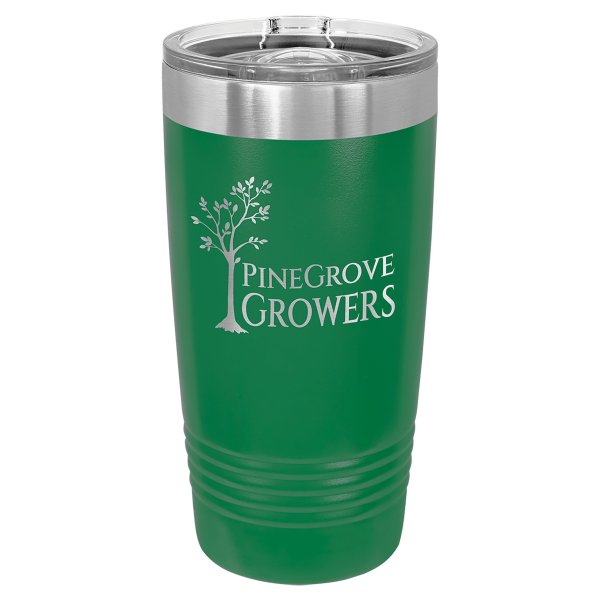 Polar Camel 20 oz. Green Ringneck Tumbler with Slider Lid - Green