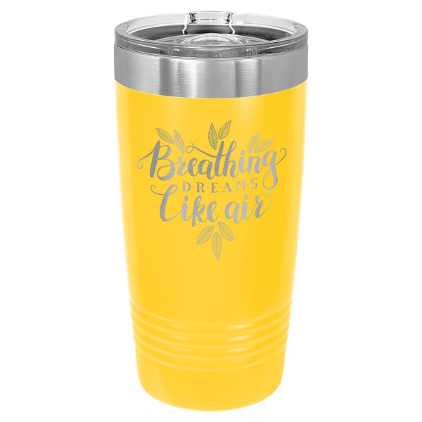 Polar Camel 20 oz. Yellow Ringneck Tumbler with Slider Lid - Yellow