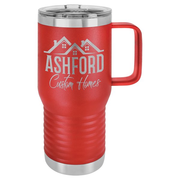 Polar Camel 20 oz. Red Vacuum Insulated Travel Mug with Slider Lid - Red