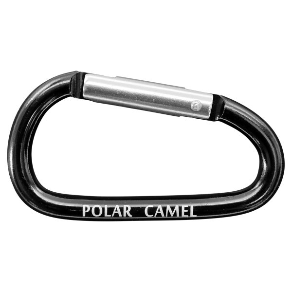 Polar Camel Water Bottle Carabiner-Black - Black
