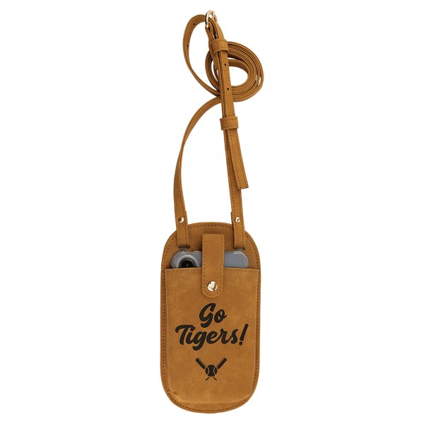 Essential Bag - Engraved Faux Leather, Creekside Collection, Light Brown - Light Brown