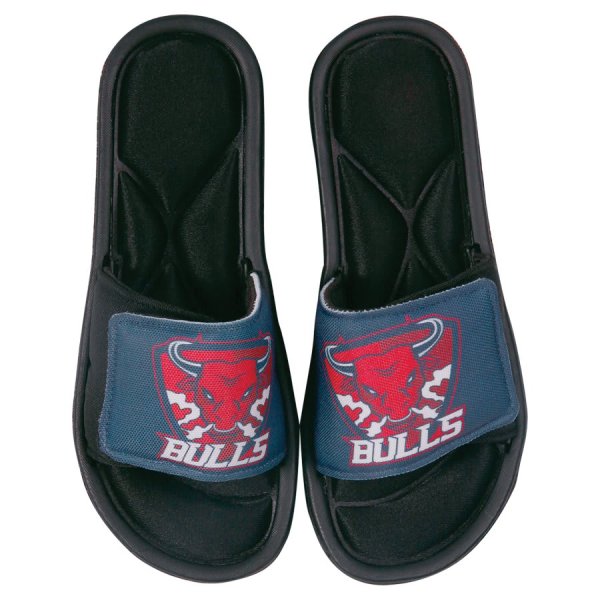 Medium Custom Printed Slide-On Sandal - Black/White