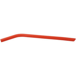 10" Red Large Silicone Straw