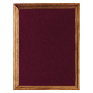 10" x 13" American Walnut Shadow Box with Maroon Velour Backing (Assembled)