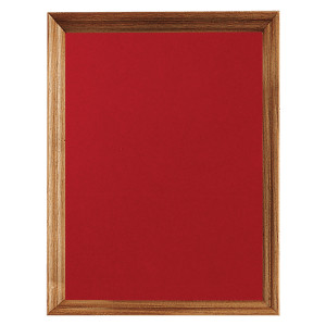 10" x 13" American Walnut Shadow Box with Red Velour Backing (Assembled)