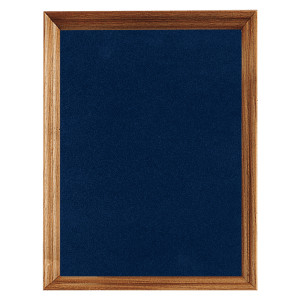 12" x 15" American Walnut Shadow Box with Blue Velour Backing (Assembled)