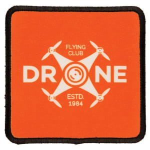 3" x 3" Square Custom Printed Patch with Adhesive & Black Border