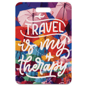 2 3/4" x 4" Custom Printed Luggage Tag