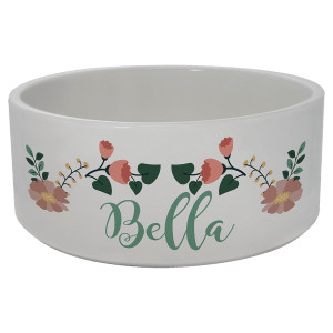 2.95" x 7.0" Custom Printed Ceramic Pet Bowl