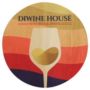 3 3/4" Round Custom Printed Wood Coaster